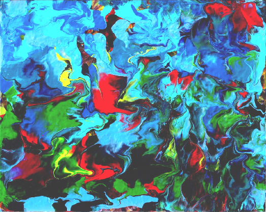 Abstract Red Tulips 01