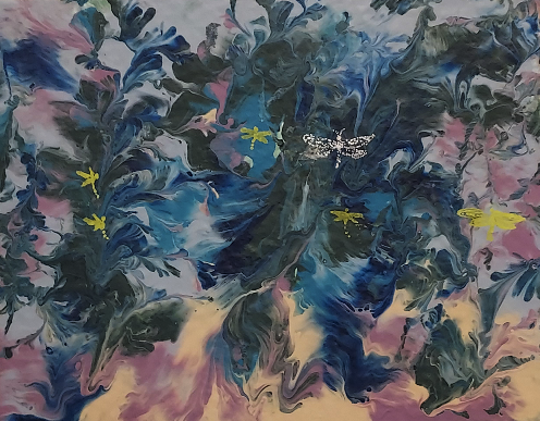 Autumn Garden Dragon Flies