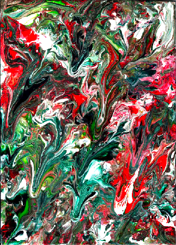 Abstract Flowing Floral