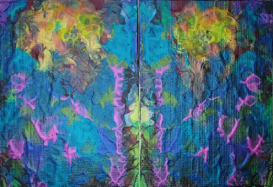 Reflection of Moon & Woods