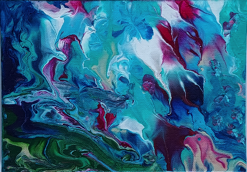 Abstract Sea Blue 02