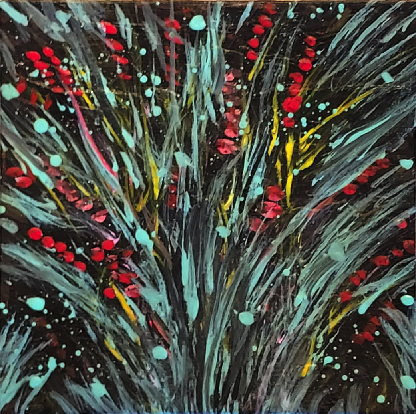 Spikey Fairy Grass & Fire Flies