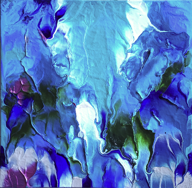 Aqua Abstract for Francie