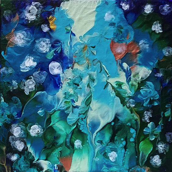 Moonlit Dragon and Fire Flies