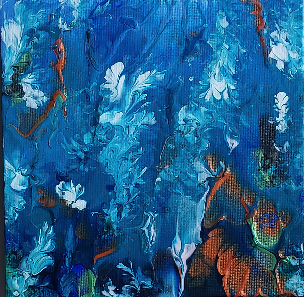 Blue Frost Florals 01A