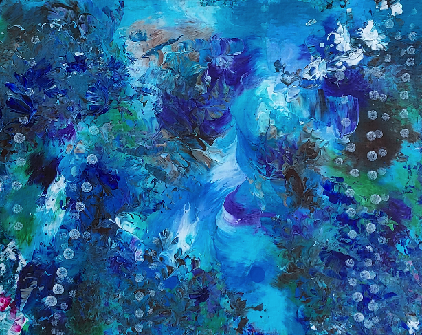 Blue Coral Bubbles 01